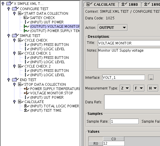Sample screen shot from XCAST Editor